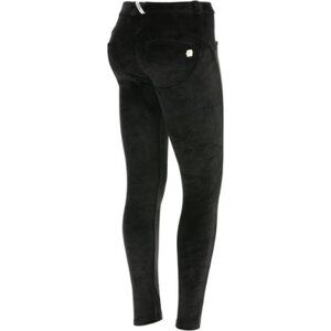 Freddy Wr.UP Womens Xsmall Velour Shaping Effect Black Pant